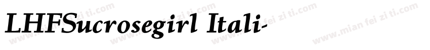 LHFSucrosegirl Itali字体转换